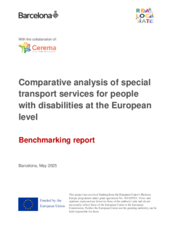 Comparative analysis of special transport services for people with disabilities at the European level - Benchmarking Report